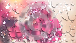 Pink and Beige Valentines Day Background Design