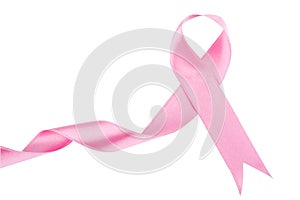 Pink berast cancer icon , isolated photo