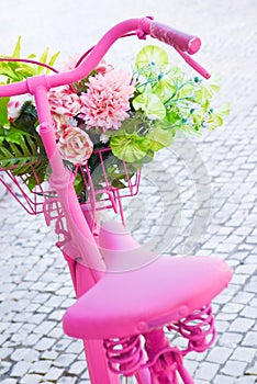 Pink bicycle