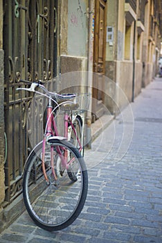 Pink bicycle