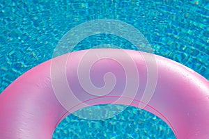 Pink big float on pool