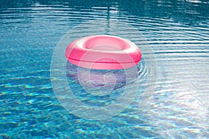 Pink big float on pool