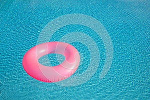 Pink big float on pool