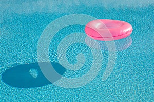 Pink big float on pool