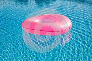 Pink big float on pool