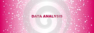 Pink Binary Background. Matrix Vector. Shine