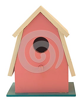 Pink birdhouse