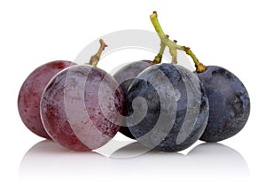 Pink and Black grapes