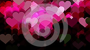 Pink and Black Valentines Background