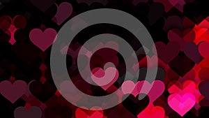 Pink and Black Valentines Day Background