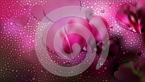 Pink and Black Valentines Day Background Illustrator