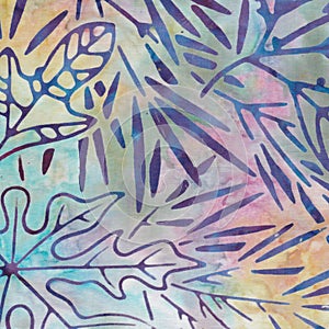 A pink and blue Batik Background