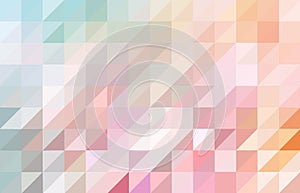 Pink and blue colored triangular pattern background