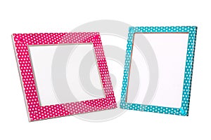 Pink and blue frames