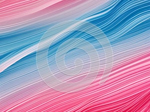 Pink blue gray stripes, waves, lines, curls and bumps. Abstract beautiful background. Soft voluminous wavy lines. Ripple