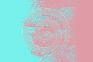 Pink and blue paint abstract background texture with grunge brush strokes