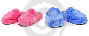 Pink & Blue slippers