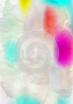 Pink Blue and White Watercolor Background Texture Image