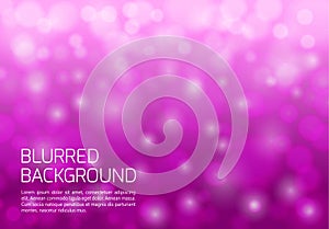 Pink blurred background with twinkly lights