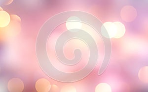 Pink blurred bokeh background.Valentines backdrop.Soft defocused wallpaper