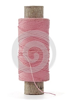 Pink bobbin thread