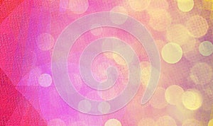 Pink bokeh background horizontal backdrop with copy space for text or image