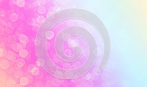 Pink bokeh background horizontal backdrop with copy space for text or image