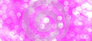 Pink bokeh widescreen background with copy space for text or your images