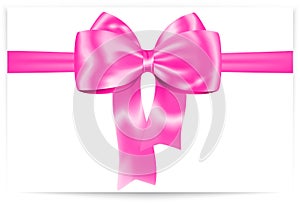 Pink bow photo