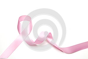 Pink breast cancer ribbon