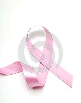 Pink breast cancer ribbon