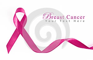 Pink Breast Cancer Ribbon