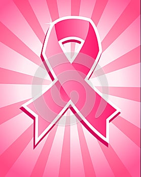 Pink Breast Cancer Ribbon