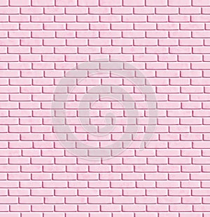 Pink brick wall, background