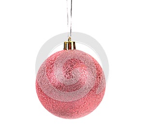 Pink brilliant christmas ball