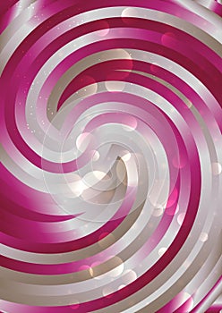Pink Brown and White Abstract Twirling Background Vector Art