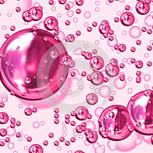 Pink bubbles