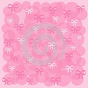 Pink bubbles and bows