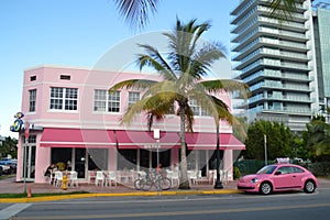 Pink building, Big Pick, Miami Beach, Florida