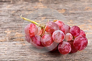 Pink bunch of grapes