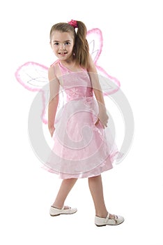 Pink Butterfly Little Girl.