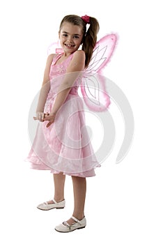 Pink Butterfly Little Girl.