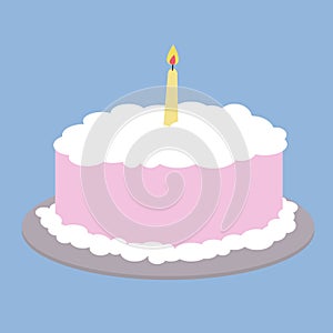 Pink cake clip art photo