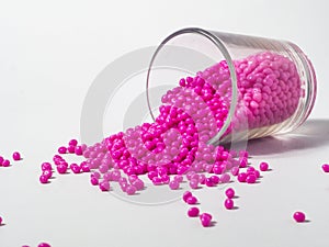 Pink candy masterbatch granule