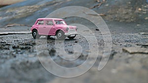Pink car diecast photo