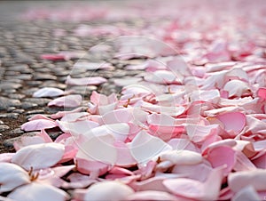 Pink Carnation Petals Pattern, Flower Flakes Texture Background Closeup, Rose Petal Wallpaper