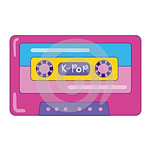 pink cassette k-pop style