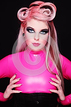 Pink catsuit
