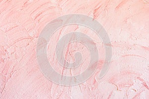 Pink cement wall texture and background for interior and exterior decoration.