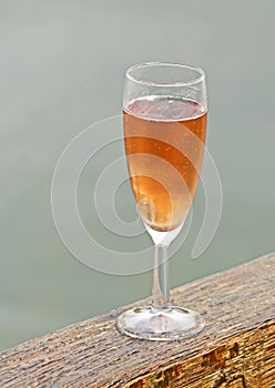 Pink Champagne by the Lake photo